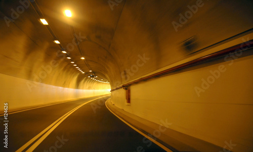 motion blur of tunnel