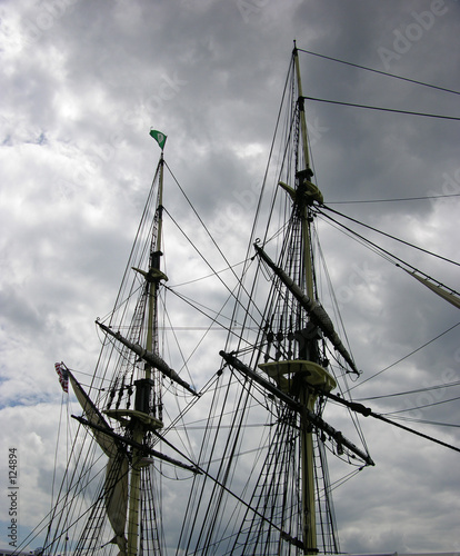 sailing ship masts