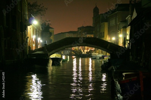venice by night - romatic canal
