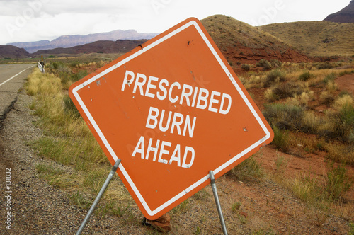 prescribed burn sign