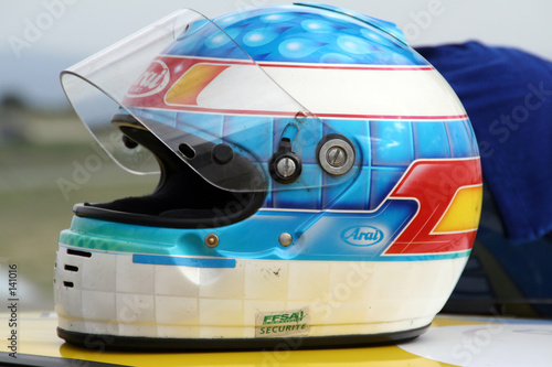 casque coureur automobile
