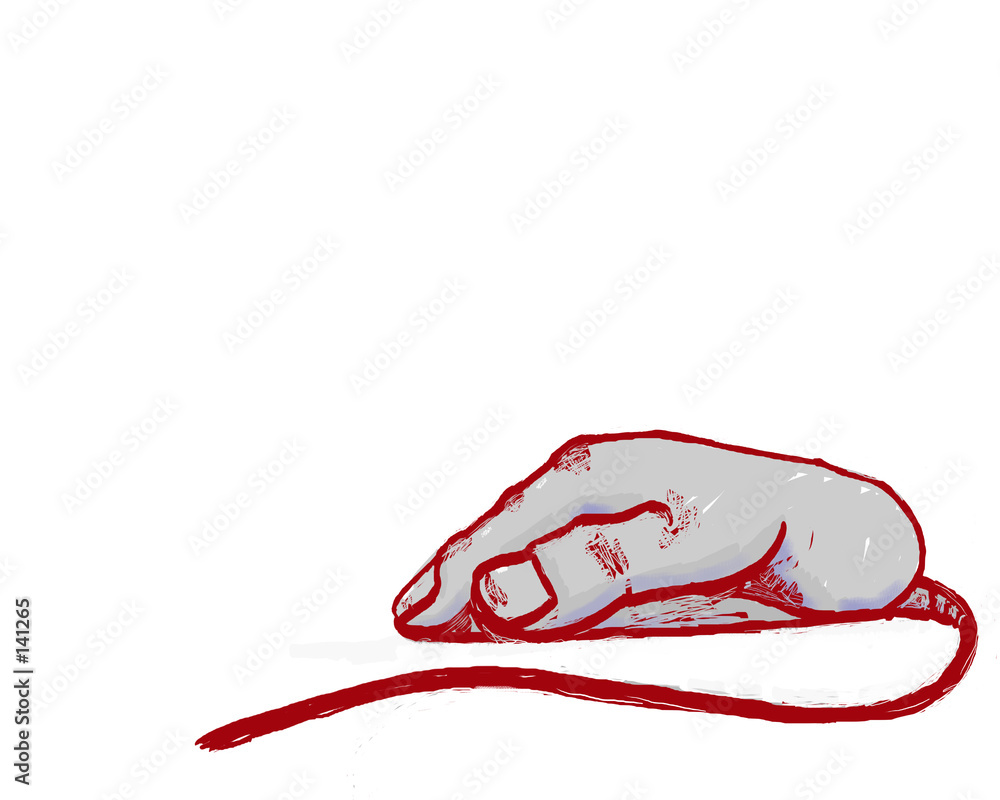 Φωτογραφία computer hand (mouse in shape of hand)