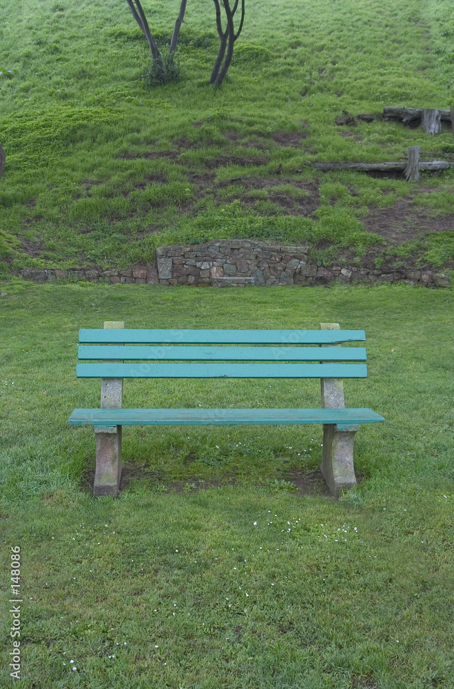 bench on the green bench on the green