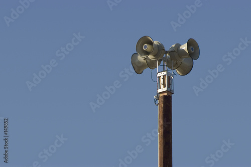 Schilderij op canvas public loudspeakers