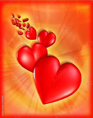 red hearts