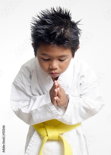 karate boy bowing