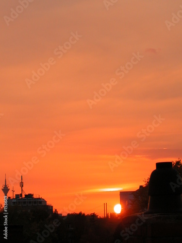 sonnenuntergang düsseldorf