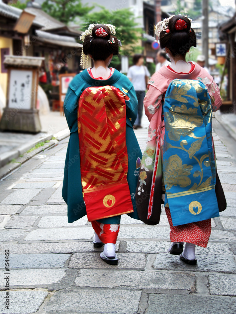Obraz premium geisha girls
