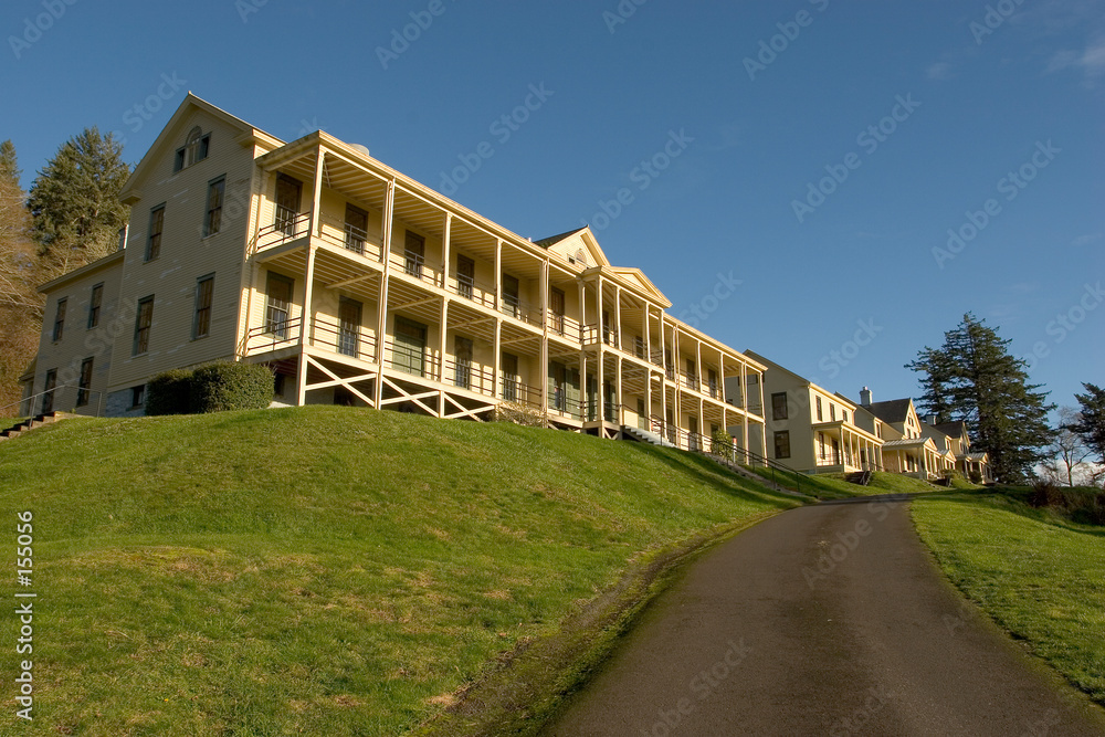 Obraz na plátně barracks, fort columbia
