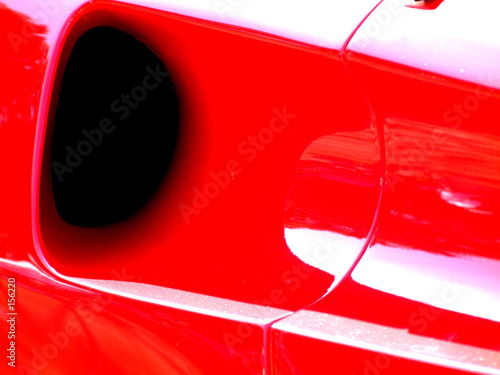 Картината върху платно red ferrari gtb air intake