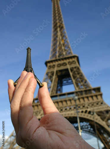 eiffel tower and souvenir