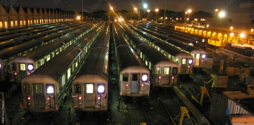 Canvas Print night trains