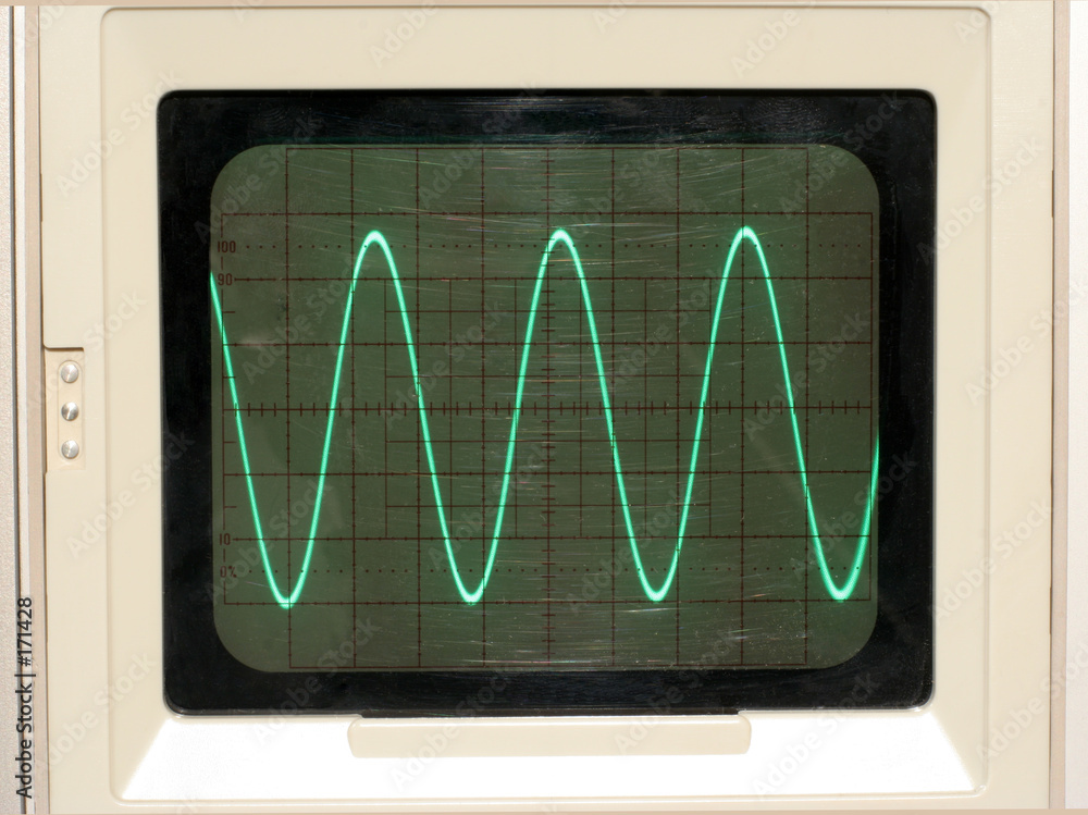 Obraz na plátně oscilloscope trace