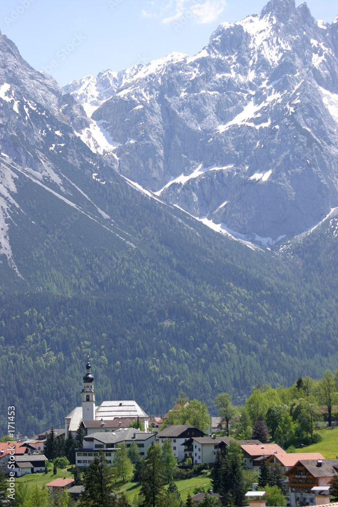 alpine mountain valley