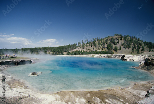 geothermal pool, yellowstone national park