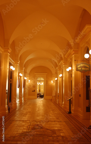 hallway in the california state capitol