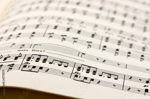 old music notes - retro