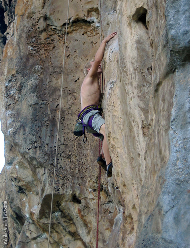 man climbing