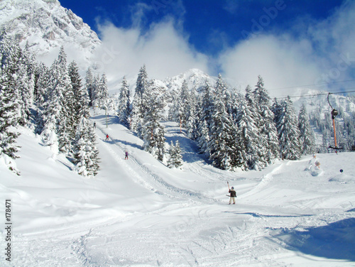 skier on winter snow © soundsnaps