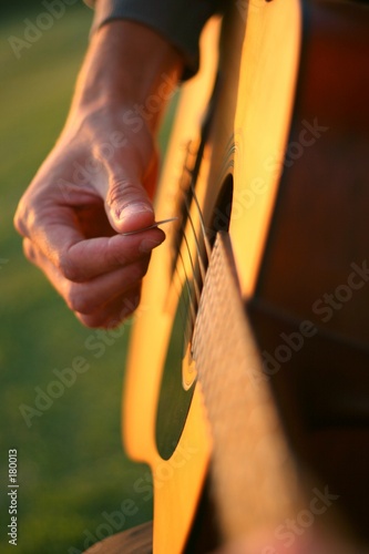 sunset guitar