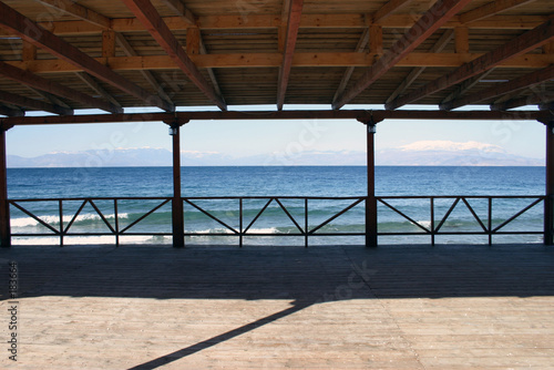 Fototapeta Naklejka Na Ścianę i Meble -  terrace by the sea