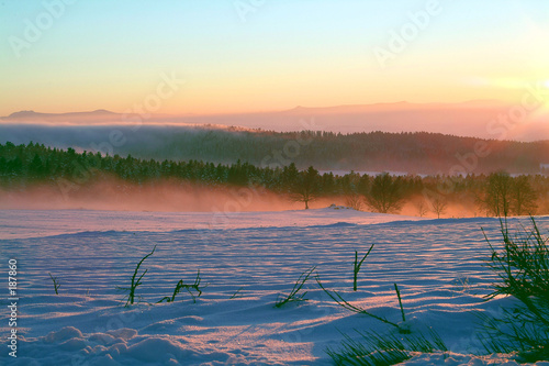 auvergne sous la neige