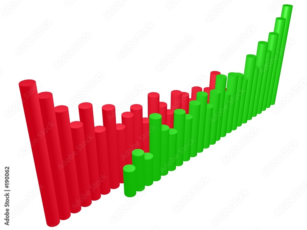 Fototapeta premium 3d-two charts