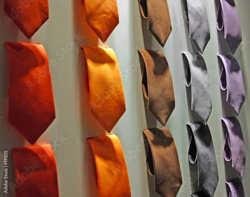 assortiments de cravates colorées Fototapet
