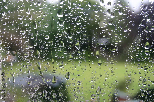 rain drops on window pane