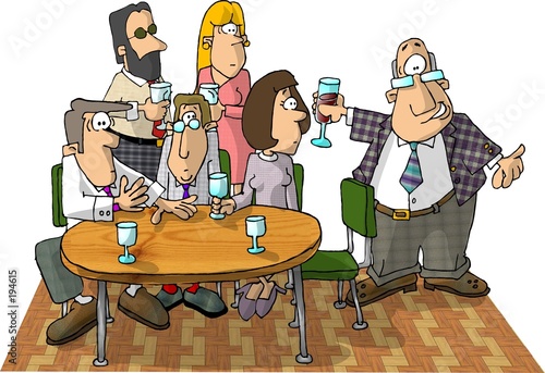 Canvas Print office party