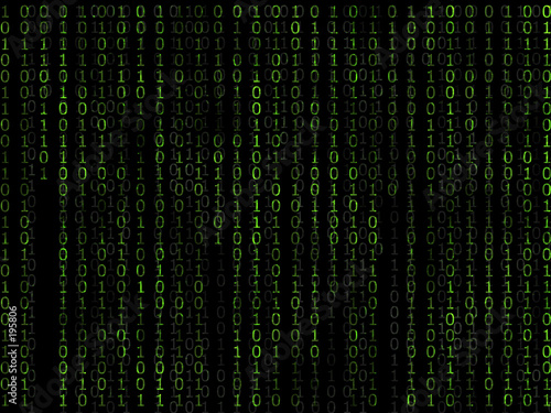 binary matrix green background2