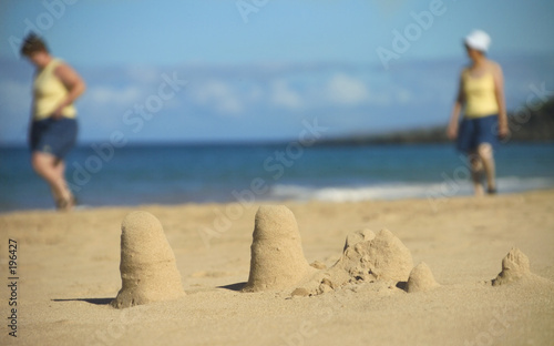 abandoned sand castles