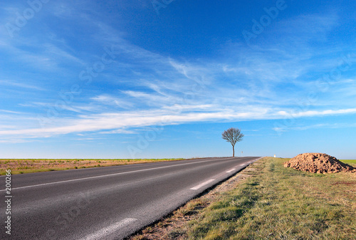 on the road