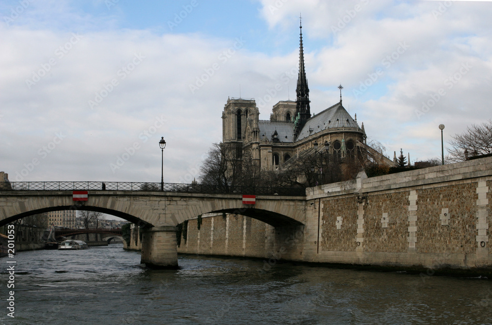 Fotografie quais de seine, notre dame de paris
