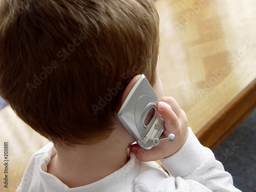 boy on phone