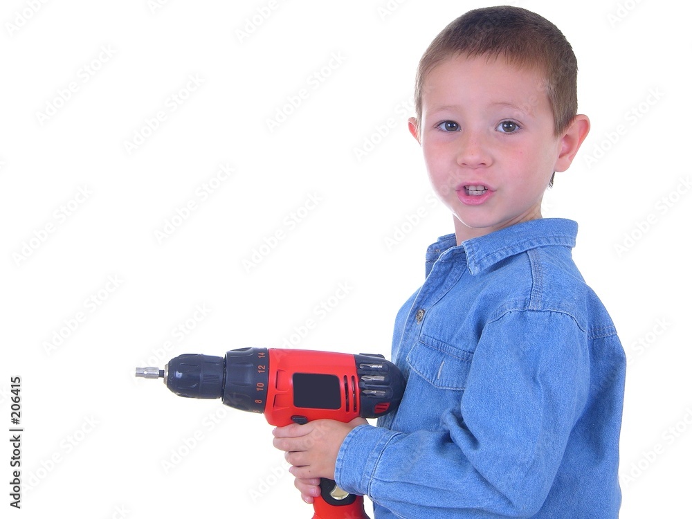 boy with a drill 3 boy with a drill 3