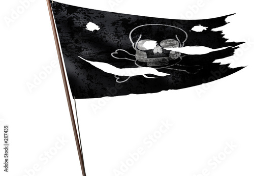 isolated death flag photo