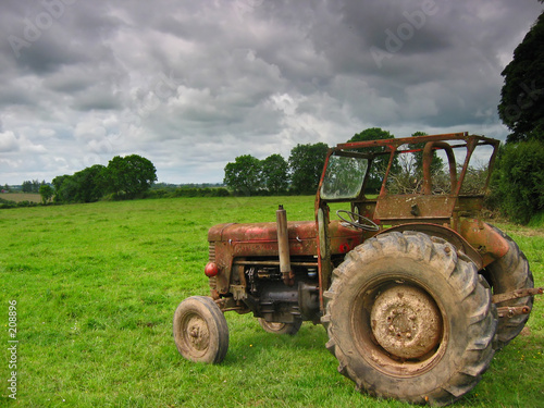 the tractor