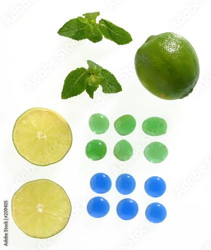citrons menthe perle photo