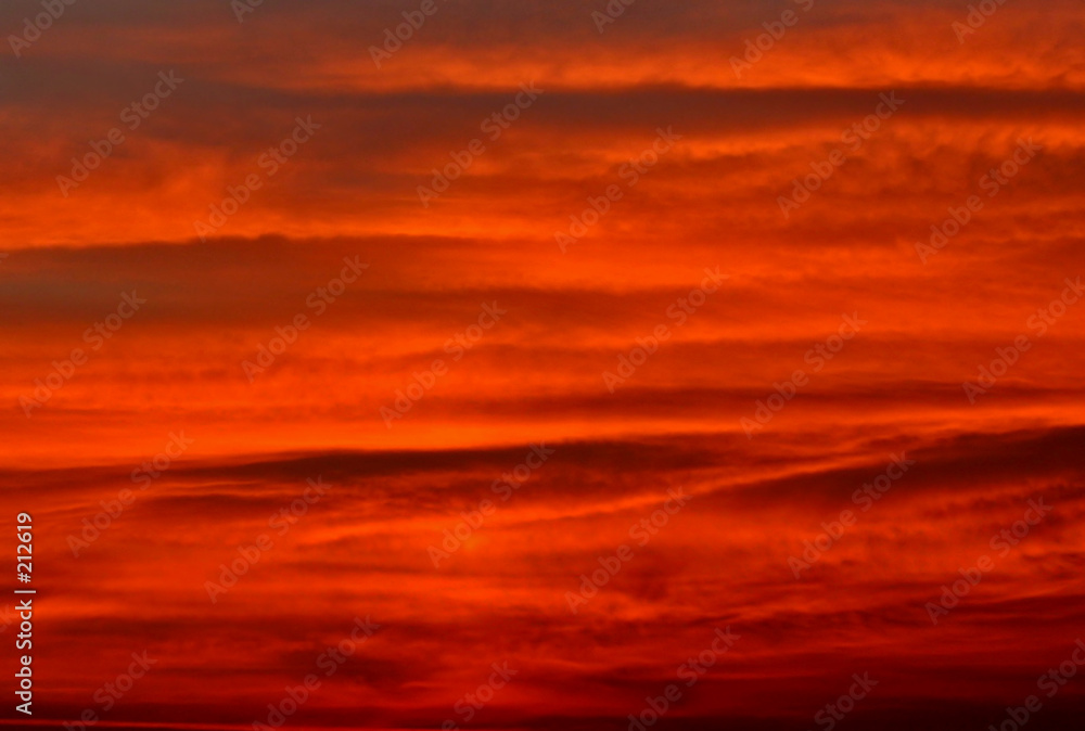 red sky background