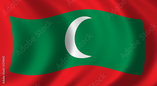 Canvas Print flag of maledives