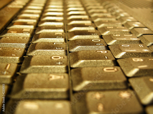 tastatur goldfarben/ keyboard gold colored