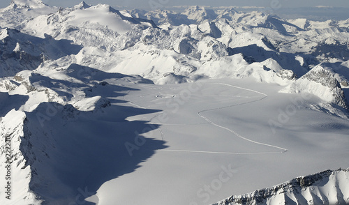 aerial alps landscape