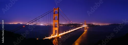 Panel kuchenny z motywem golden gate bridge panorama