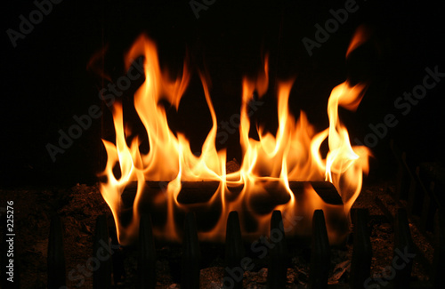 burning log