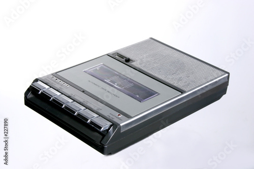 retro cassette tape recorder