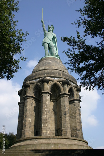 hermannsdenkmal auf der grotenburg im teutoburger wald bei detmo photo