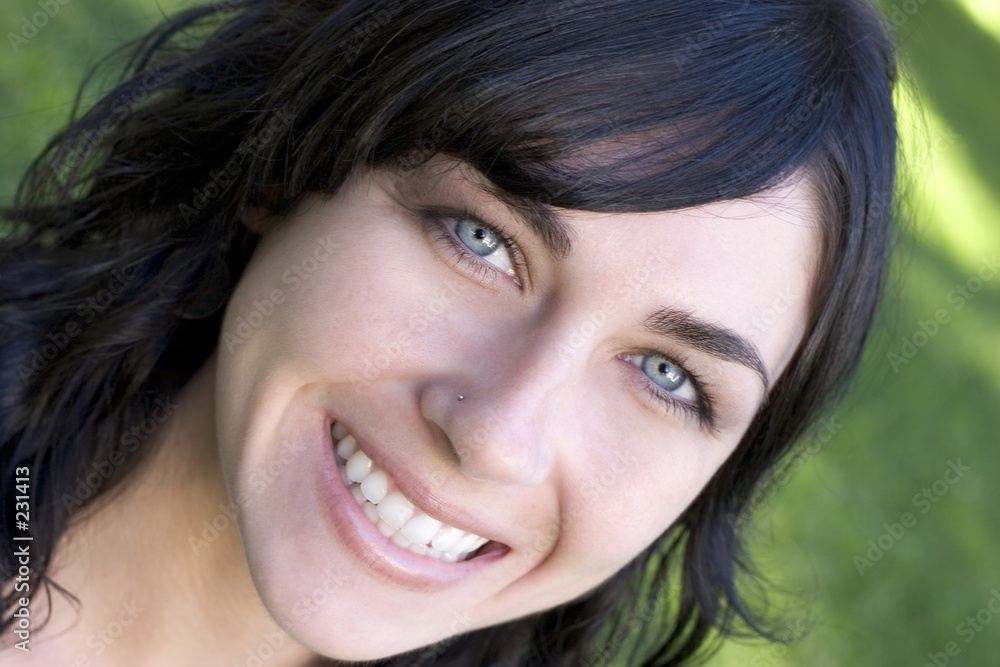 smiling teen smiling teen