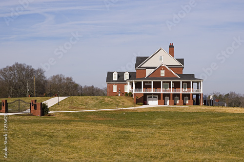 execuative house on a hill