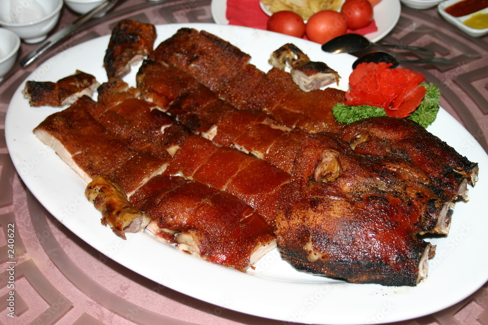 chinese whole roast suckling pig